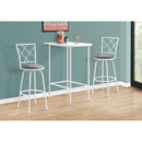 Monarch I 2376 Home Bar - White/Metal IMAGE 2