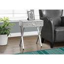 Monarch I 3264 Accent Table - Grey Cement/Chrome Metal IMAGE 2