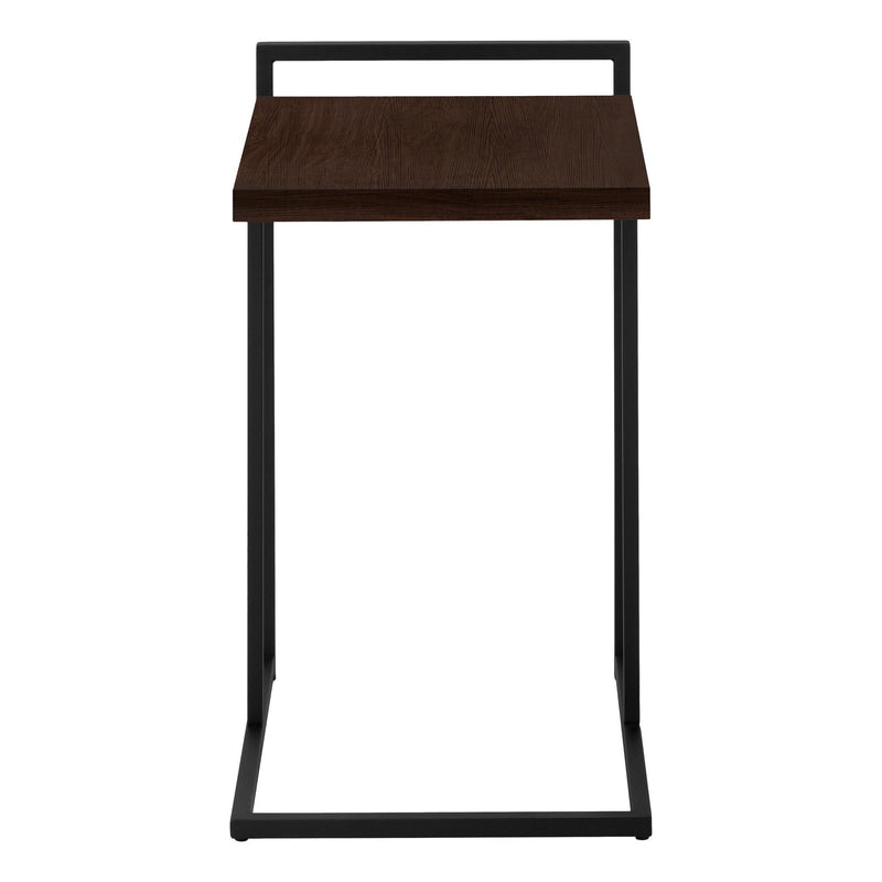 Monarch I 3635 Accent Table - Espresso/Black Metal IMAGE 3
