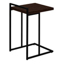 Monarch I 3635 Accent Table - Espresso/Black Metal IMAGE 4