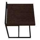 Monarch I 3635 Accent Table - Espresso/Black Metal IMAGE 5