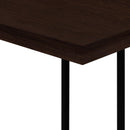 Monarch I 3635 Accent Table - Espresso/Black Metal IMAGE 6