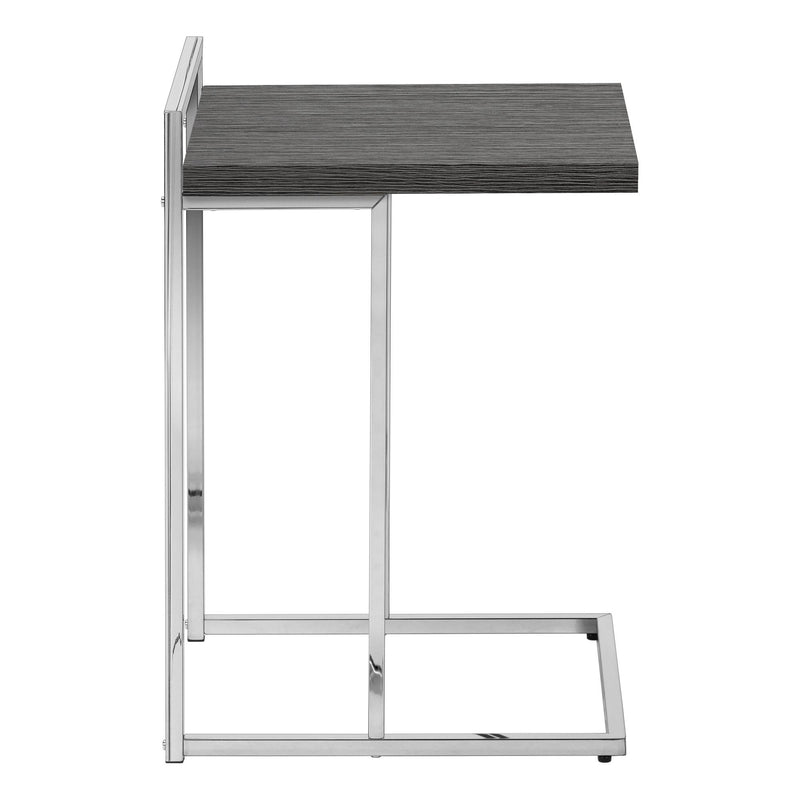 Monarch I 3637 Accent Table - Grey/Chrome Metal IMAGE 2