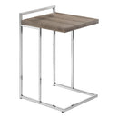 Monarch I 3638 Accent Table - Dark Taupe/Chrome Metal IMAGE 1