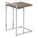 Monarch I 3638 Accent Table - Dark Taupe/Chrome Metal IMAGE 4