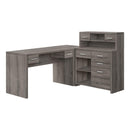 Monarch I 7318 Computer Desk - Dark Taupe IMAGE 1