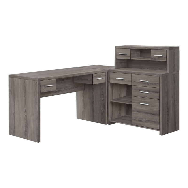Monarch I 7318 Computer Desk - Dark Taupe IMAGE 1