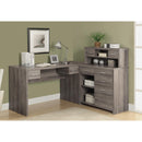 Monarch I 7318 Computer Desk - Dark Taupe IMAGE 2