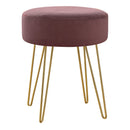 Monarch I 9001 Ottoman - Plum/Gold IMAGE 1