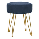 Monarch I 9002 Ottoman - Blue/Gold IMAGE 1
