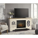 Signature Design by Ashley Realyn W743W2 74" TV Stand with Electric Fireplace IMAGE 3