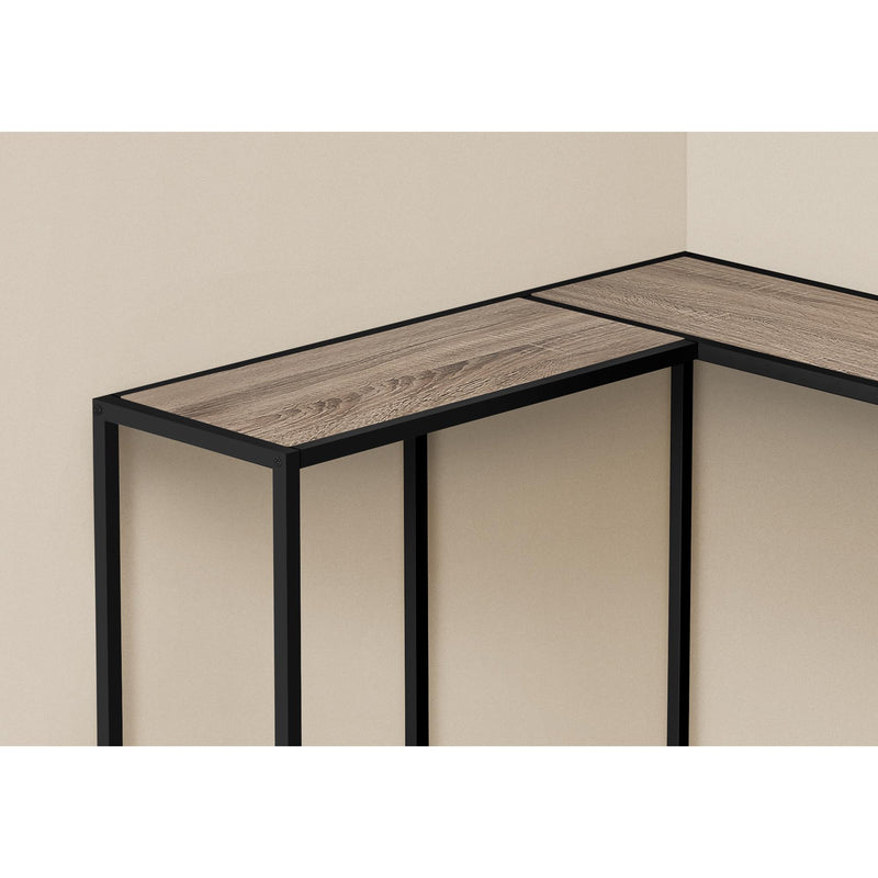 Monarch I 2155 Accent Table - Dark Taupe/Black IMAGE 3