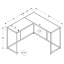 Monarch I 2156 Accent Table - Grey/Black IMAGE 5