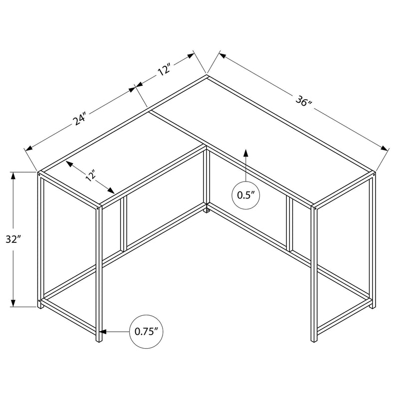 Monarch I 2157 Accent Table - Black/Black IMAGE 10