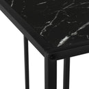 Monarch I 2158 Accent Table - Black Marble/Black IMAGE 6