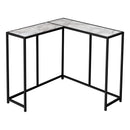 Monarch I 2159 Accent Table - White Marble/Black IMAGE 1