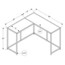 Monarch I 2159 Accent Table - White Marble/Black IMAGE 5