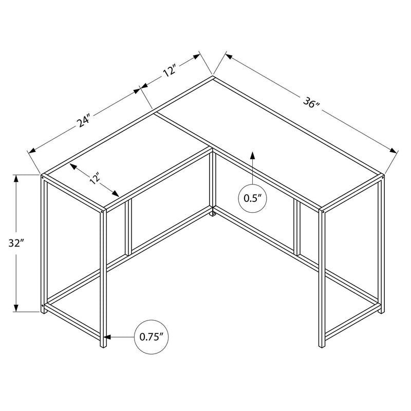 Monarch I 2160 Accent Table - White/White IMAGE 10