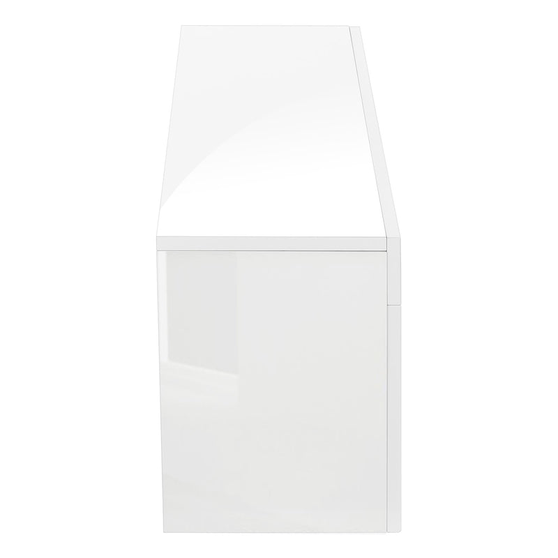 Monarch I 3548 TV Stand - High Glossy White IMAGE 3