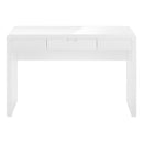 Monarch I 7580 Computer Desk - High Glossy White IMAGE 2
