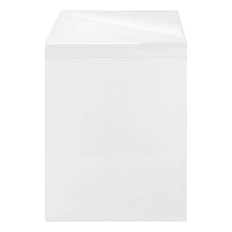Monarch I 7580 Computer Desk - High Glossy White IMAGE 3