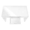 Monarch I 7580 Computer Desk - High Glossy White IMAGE 5