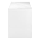 Monarch I 7581 Computer Desk - High Glossy White IMAGE 3