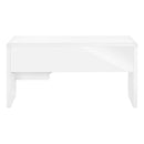 Monarch I 7581 Computer Desk - High Glossy White IMAGE 4