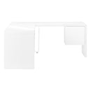 Monarch I 7582 Computer Desk - High Glossy White IMAGE 3