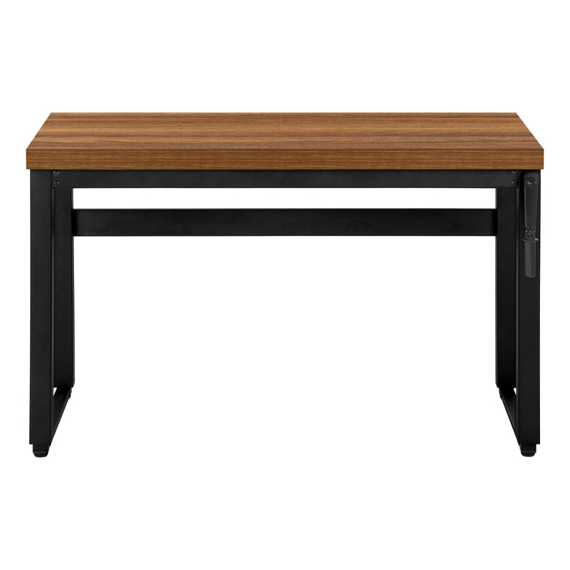 Monarch I 7675 Adjustable Height Computer Desk - Walnut/Black IMAGE 3
