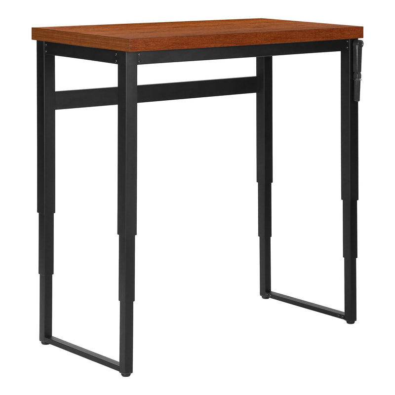 Monarch I 7676 Adjustable Height Computer Desk - Cherry/Black IMAGE 2