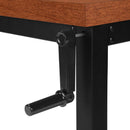 Monarch I 7676 Adjustable Height Computer Desk - Cherry/Black IMAGE 7
