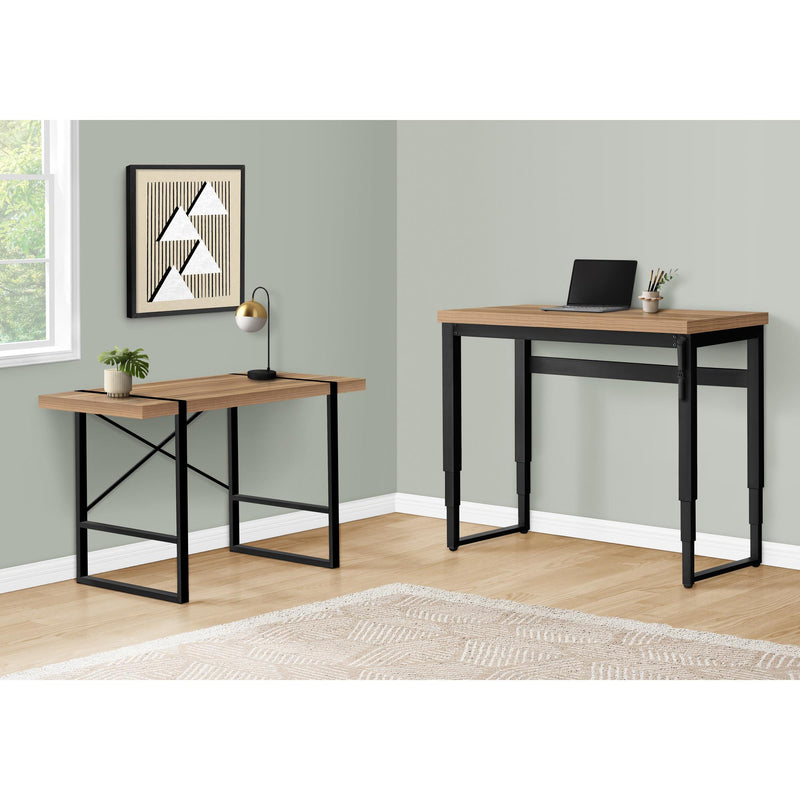 Monarch I 7677 Adjustable Height Computer Desk - Reclaimed Wood/Black IMAGE 13