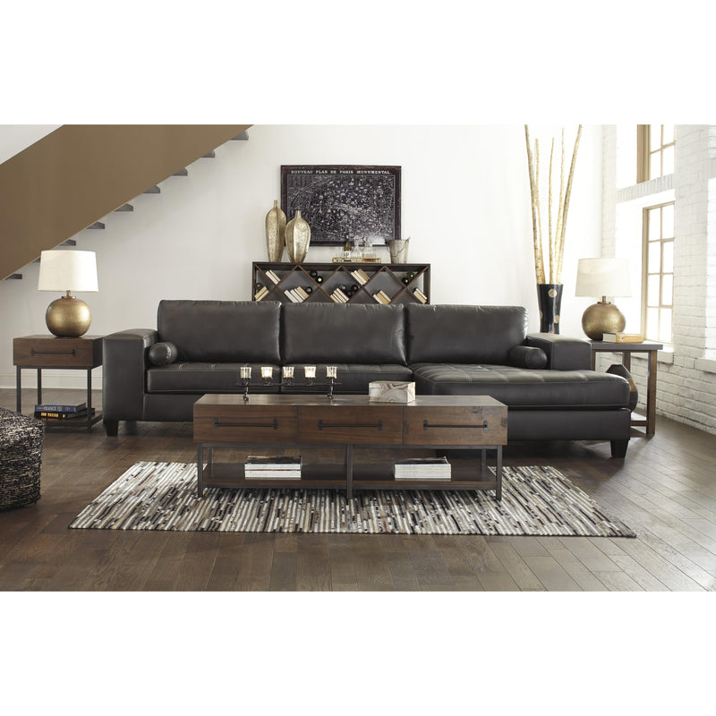 Signature Design by Ashley Nokomis Leather Look 2 pc Sectional 8772166/8772117 IMAGE 7