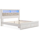 Signature Design by Ashley Altyra B2640B30 King Upholstered Bookcase Bed with Storage IMAGE 5
