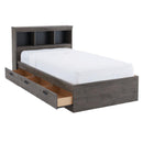  Dynamic Furniture Fontana 393 Full Matesbed with Storage - Alabaster Oak IMAGE 1