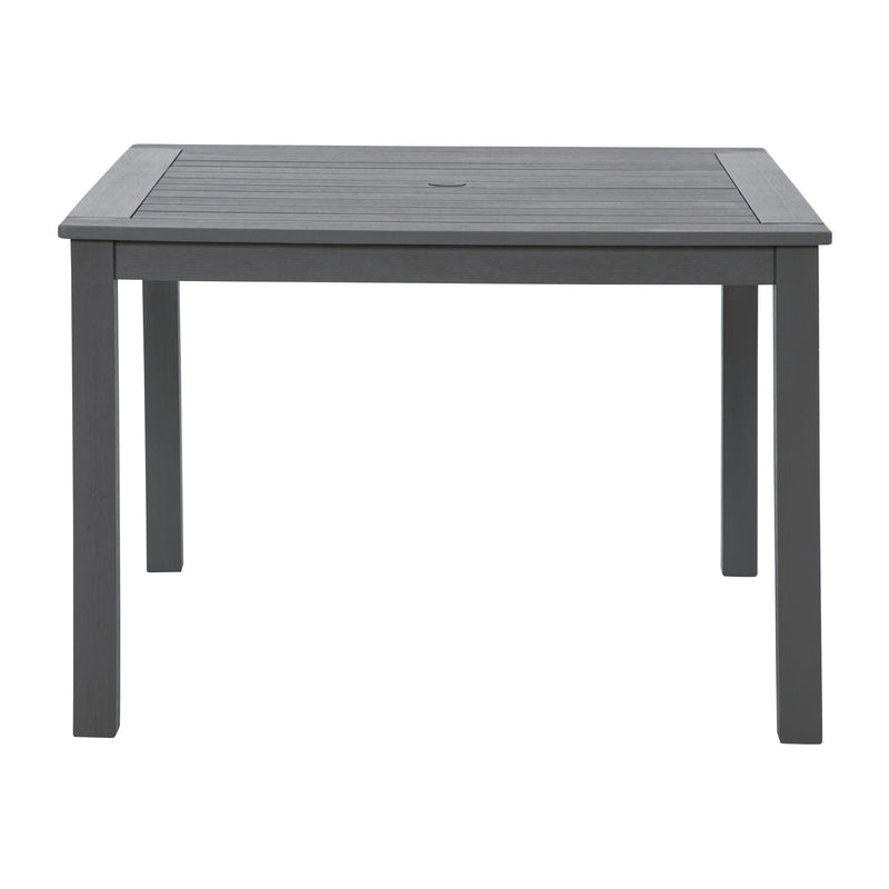 Signature Design by Ashley Eden Town P358-615 Square Dining Table with Umbrella Option IMAGE 1