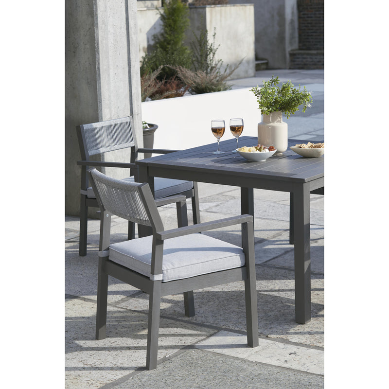 Signature Design by Ashley Eden Town P358-615 Square Dining Table with Umbrella Option IMAGE 9