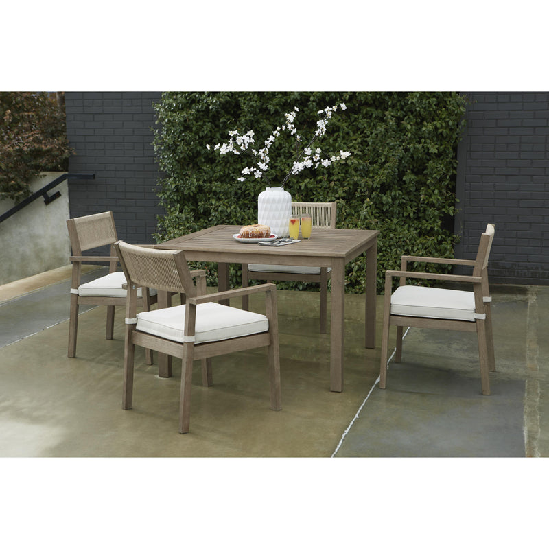 Signature Design by Ashley Aria Plains P359-615 Square Dining Table with Umbrella Option IMAGE 6