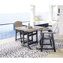  Signature Design by Ashley Fairen Trail P211-632 Square Counter Table with Umbrella Option IMAGE 5