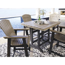  Signature Design by Ashley Fairen Trail P211-632 Square Counter Table with Umbrella Option IMAGE 7