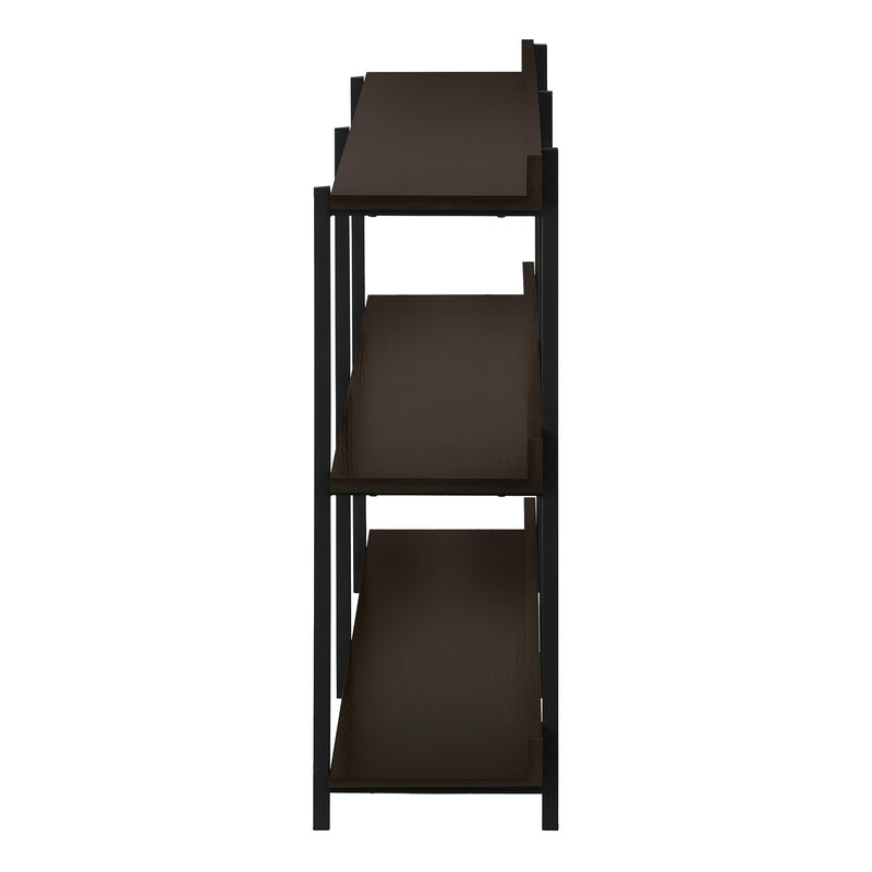 Monarch I 2215 Accent Table - 48"L Espresso/Black Metal Hall Console IMAGE 3