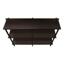 Monarch I 2215 Accent Table - 48"L Espresso/Black Metal Hall Console IMAGE 5