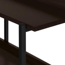 Monarch I 2215 Accent Table - 48"L Espresso/Black Metal Hall Console IMAGE 6