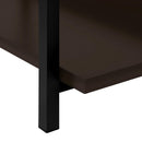 Monarch I 2215 Accent Table - 48"L Espresso/Black Metal Hall Console IMAGE 7