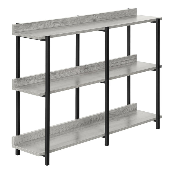 Monarch I 2217 Accent Table - 48"L Grey/Black Metal Hall Console IMAGE 1
