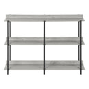 Monarch I 2217 Accent Table - 48"L Grey/Black Metal Hall Console IMAGE 2