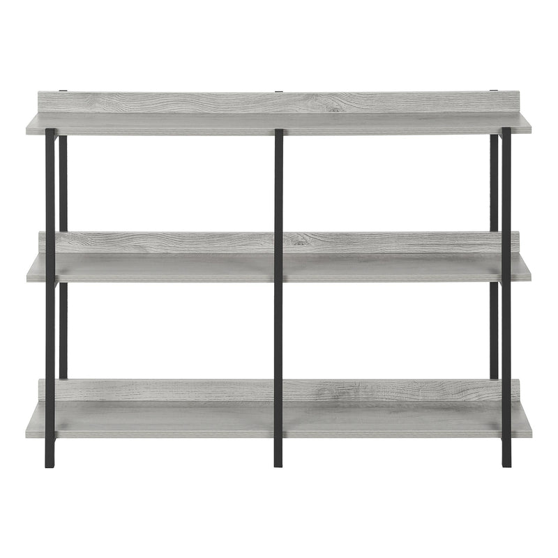 Monarch I 2217 Accent Table - 48"L Grey/Black Metal Hall Console IMAGE 2