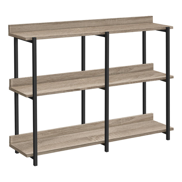 Monarch I 2218 Accent Table - 48"L Dark Taupe/Black Metal Hall Console IMAGE 1