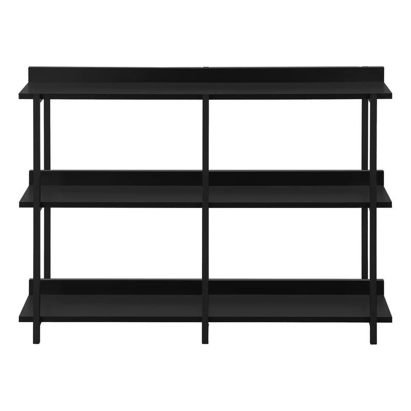 Monarch I 2219 Accent Table - 48"L Black/Black Metal Hall Console IMAGE 2